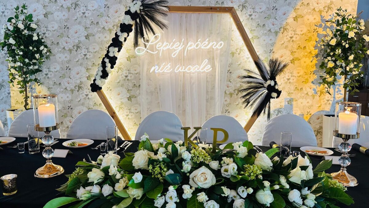 Sala Weselna OPAL Grzybowo, stół główny